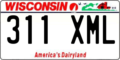 WI license plate 311XML