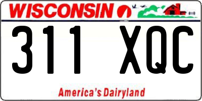 WI license plate 311XQC
