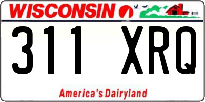 WI license plate 311XRQ