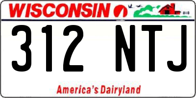 WI license plate 312NTJ