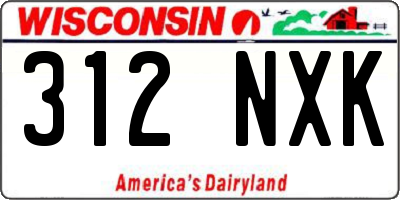 WI license plate 312NXK