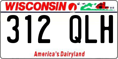 WI license plate 312QLH