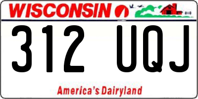 WI license plate 312UQJ