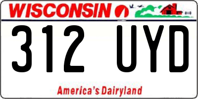 WI license plate 312UYD
