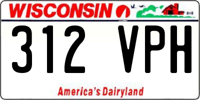 WI license plate 312VPH