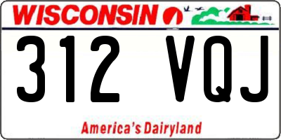 WI license plate 312VQJ