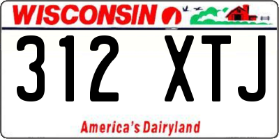 WI license plate 312XTJ