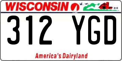 WI license plate 312YGD