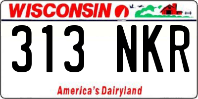 WI license plate 313NKR