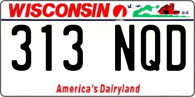 WI license plate 313NQD