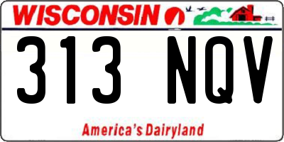 WI license plate 313NQV