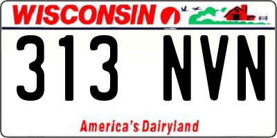WI license plate 313NVN