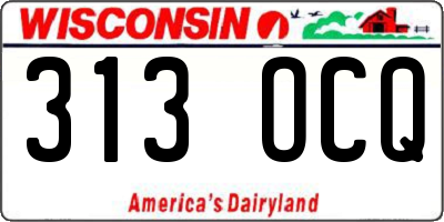 WI license plate 313OCQ