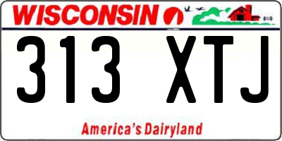 WI license plate 313XTJ