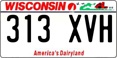 WI license plate 313XVH