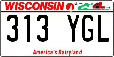 WI license plate 313YGL