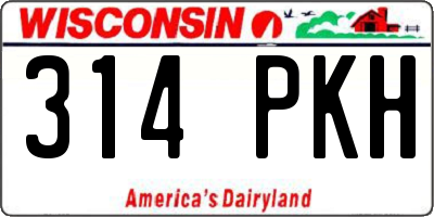 WI license plate 314PKH