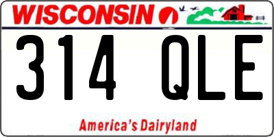WI license plate 314QLE