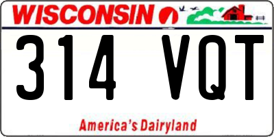 WI license plate 314VQT