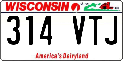 WI license plate 314VTJ