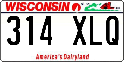 WI license plate 314XLQ