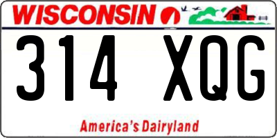 WI license plate 314XQG