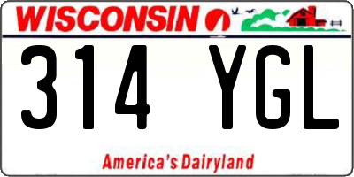 WI license plate 314YGL