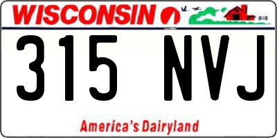WI license plate 315NVJ