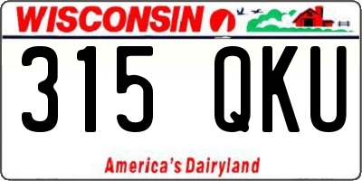 WI license plate 315QKU