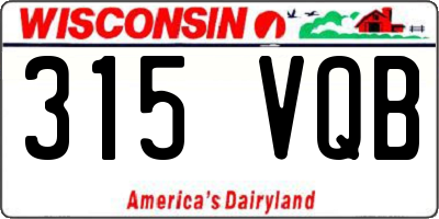 WI license plate 315VQB