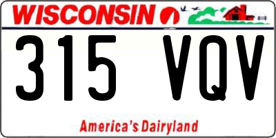 WI license plate 315VQV