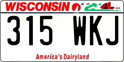 WI license plate 315WKJ