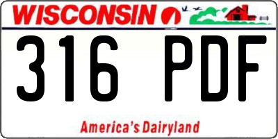 WI license plate 316PDF