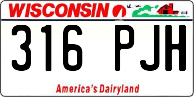 WI license plate 316PJH