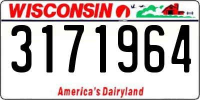 WI license plate 3171964