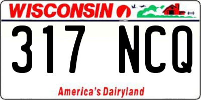 WI license plate 317NCQ