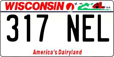 WI license plate 317NEL