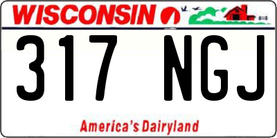 WI license plate 317NGJ