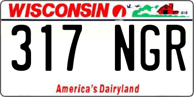 WI license plate 317NGR