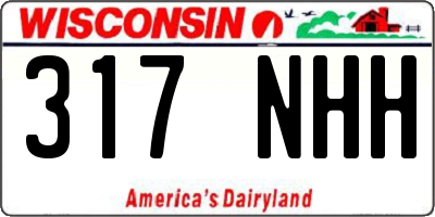 WI license plate 317NHH