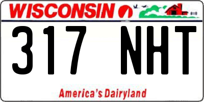 WI license plate 317NHT