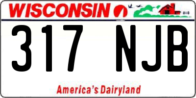 WI license plate 317NJB