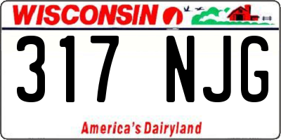 WI license plate 317NJG