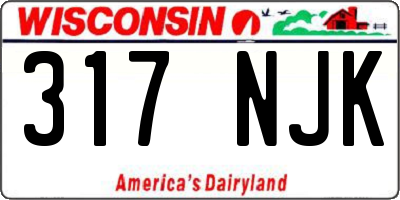 WI license plate 317NJK