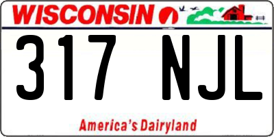 WI license plate 317NJL