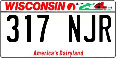 WI license plate 317NJR