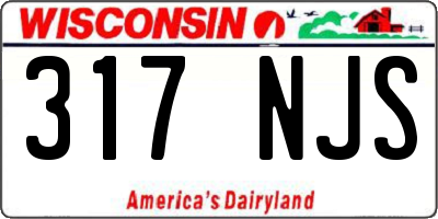WI license plate 317NJS