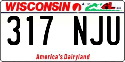 WI license plate 317NJU
