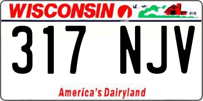 WI license plate 317NJV