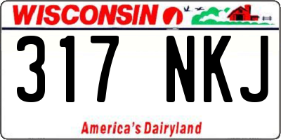 WI license plate 317NKJ